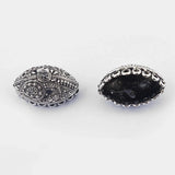 10pcs Oval Lacework End Bead Cap For DIY Jewelry Findings