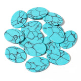 10pcs Oval Turquoise Stone Cabochons Pendants Charms Beads