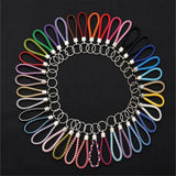 10pcs PU Leather Keychain Car Keyrings Men Women DIY bag Pendant Key Chain