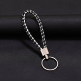 10pcs PU Leather Keychain Car Keyrings Men Women DIY bag Pendant Key Chain