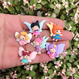 10pcs Cartoon Resin Charms for Jewelry Making
