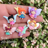 10pcs Cartoon Resin Charms for Jewelry Making