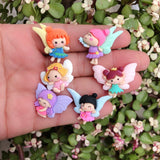 10pcs Cartoon Resin Charms for Jewelry Making