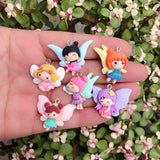 10pcs Cartoon Resin Charms for Jewelry Making