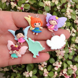 10pcs Cartoon Resin Charms for Jewelry Making