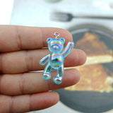 10pcs Bear Resin Charms for Earring Bracelet Pendant Making