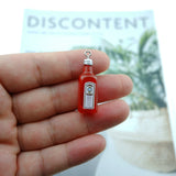 10pcs Liquor Bottle Resin Earring Charms for Jewelry Making