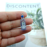 10pcs Liquor Bottle Resin Earring Charms for Jewelry Making