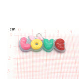 10pcs Resin LOVE Alphabet Charms Pendants For DIY Jewelry D165