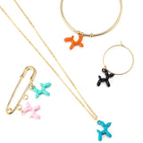 10pcs/pack Balloon Dog Metal Charms Alloy DIY Jewelry Making