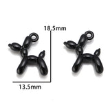 10pcs/pack Balloon Dog Metal Charms Alloy DIY Jewelry Making