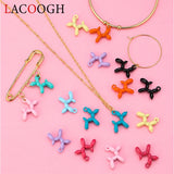 10pcs/pack Balloon Dog Metal Charms Alloy DIY Jewelry Making