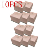 10pcs Pink Paper Ring Boxes for Earrings - Europe Jewelry Case