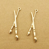 10pcs Paintbrush Paint Pallet Enamel Charm Jewelry Making Accessories
