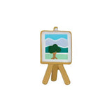 10pcs Painting Easel Charm for Living Glass Locket Necklace Bracelet