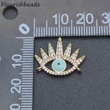 10pcs Evil Eye Charms Pendants for Necklace Making