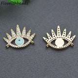10pcs Evil Eye Charms Pendants for Necklace Making