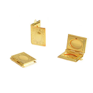 10pcs Photo Frame Memory Book Locket Charm Pendant Romantic Love Vintage