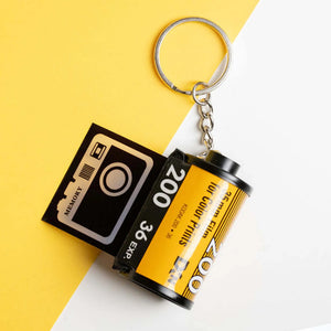 10pcs Film Roll Keychain DIY Photo Album Keyrings Personalized Gift