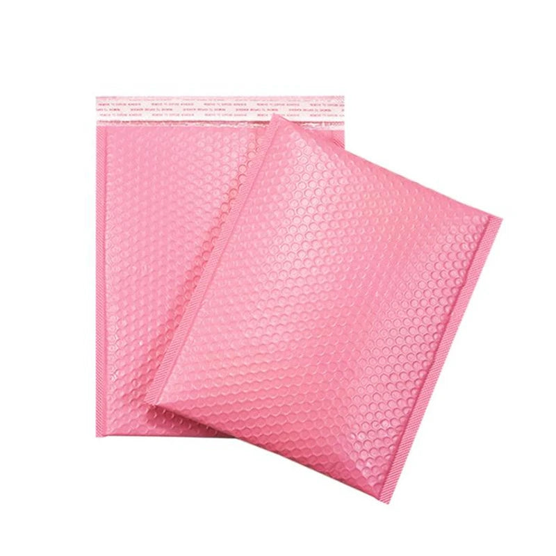 10pcs Pink Bubble Envelope Bags Self Seal Mailers Padded Envelopes With Bubble