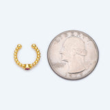 10pcs Pink Cubic Zirconia Earwire Earring Clips