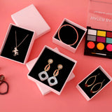 10pcs Pink Jewelry Box Earring Necklace Rings Organizer Display Gift Case