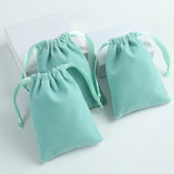 10pcs Pink Velvet Drawstring Jewelry Bag Rings Tarots Storage Organizer