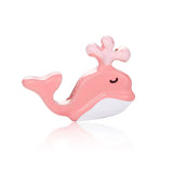 10pcs Pink Whale Floating Charms for Glass Locket Necklace