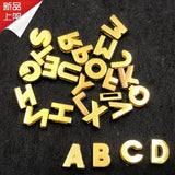 10pcs Letter Slide Charms Initial Alphabet Beads For 8mm Belt Bracelet