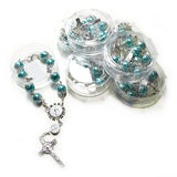 10pcs Plastic Storage Box for Round Beads Catholic Rosary Cross