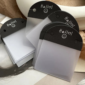 10pcs Plastic Necklace Back Cards 6*8cm Semi-circular Jewelry Display Packaging