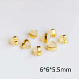 10pcs Clear Plastic Heart Earring Back Stoppers Jewelry Findings