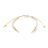 10pcs Braided Beaded Bracelet Making Kit with Jump Rings Brass Beads