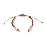 10pcs Braided Beaded Bracelet Making Kit with Jump Rings Brass Beads