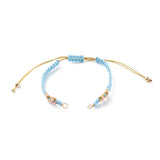 10pcs Braided Beaded Bracelet Making Kit with Jump Rings Brass Beads