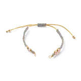 10pcs Braided Beaded Bracelet Making Kit with Jump Rings Brass Beads