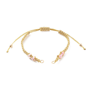 10pcs Braided Beaded Bracelet Making Kit with Jump Rings Brass Beads