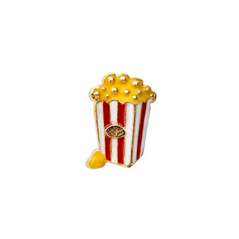 10pcs Popcorn Charm for Living Glass Locket