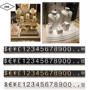 10pcs Adjustable Number Display Counter Stand Tag for Retail Shop