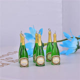 10pcs Prosecco Resin Champagne Bottle Charms for Earring DIY