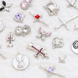 10pcs Punk Sweet Ins Alloy Pendant DIY Jewelry Pendants Accessories
