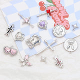 10pcs Punk Sweet Ins Alloy Pendant DIY Jewelry Pendants Accessories
