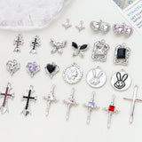 10pcs Punk Sweet Ins Alloy Pendant DIY Jewelry Pendants Accessories