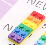 10pcs Rainbow Block Toy Brick Resin Charms Pendant DIY Jewelry Accessories