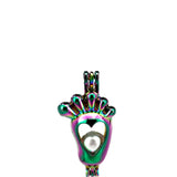 10pcs Rainbow Charms Foot Pearl Cage Locket Aromatherapy Diffuser Pendant