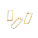 10pcs Raw Brass 13X30mm Hollow Arch Charms Jewelry Making Earrings Pendants