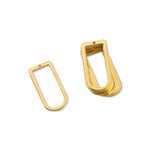 10pcs Raw Brass 13X30mm Hollow Arch Charms Jewelry Making Earrings Pendants