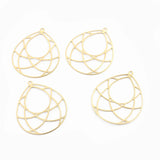 10pcs Brass Water Drop Frame Pendant DIY Jewelry Making Findings