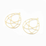 10pcs Brass Water Drop Frame Pendant DIY Jewelry Making Findings