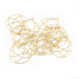 10pcs Brass Water Drop Frame Pendant DIY Jewelry Making Findings